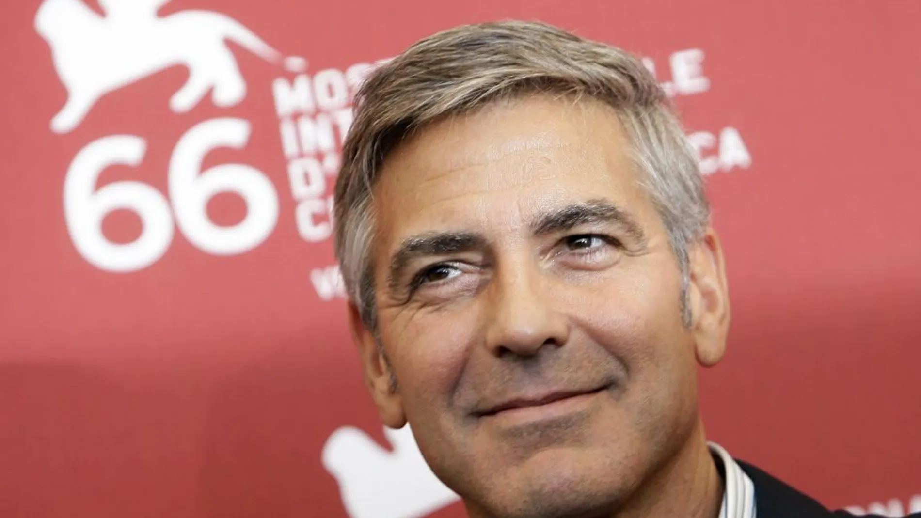 El actor George Clooney durante el 66º Festival de Cine de Venecia de 2009.