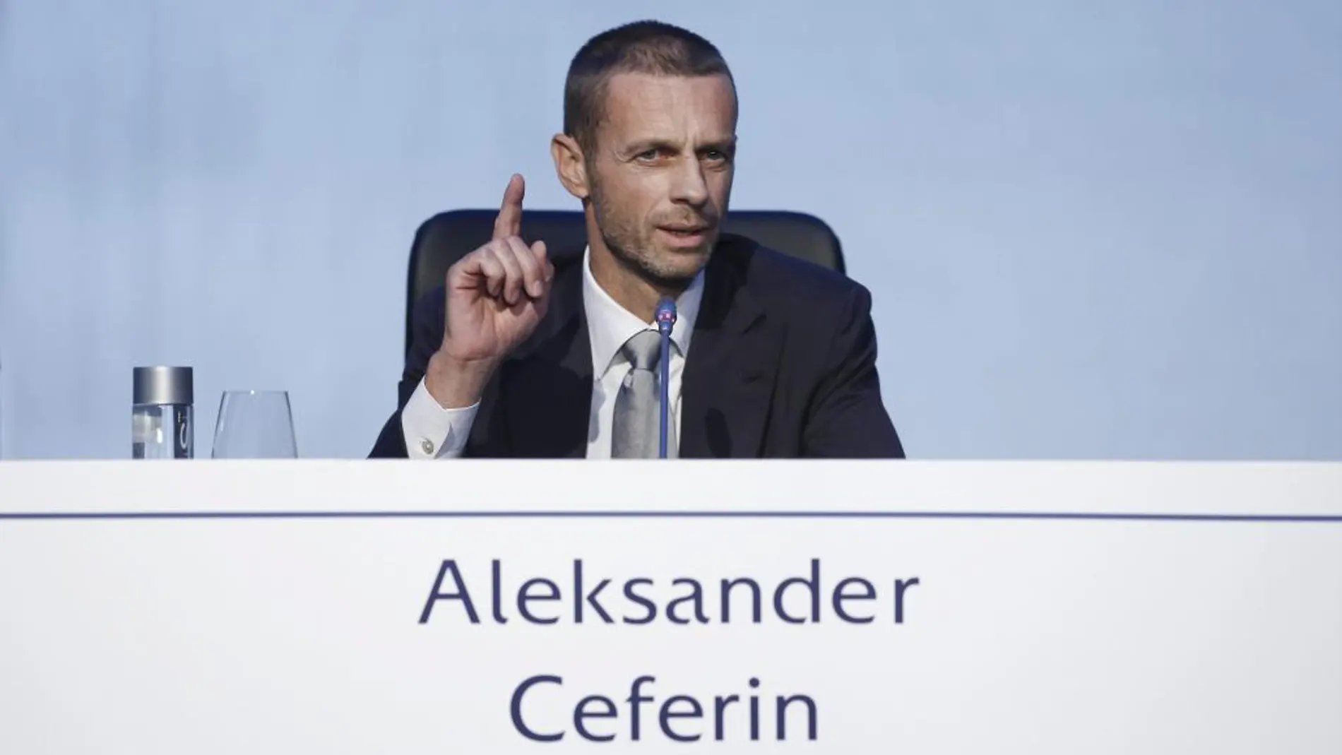 El esloveno Aleksander Ceferin, presidente de la UEFA.
