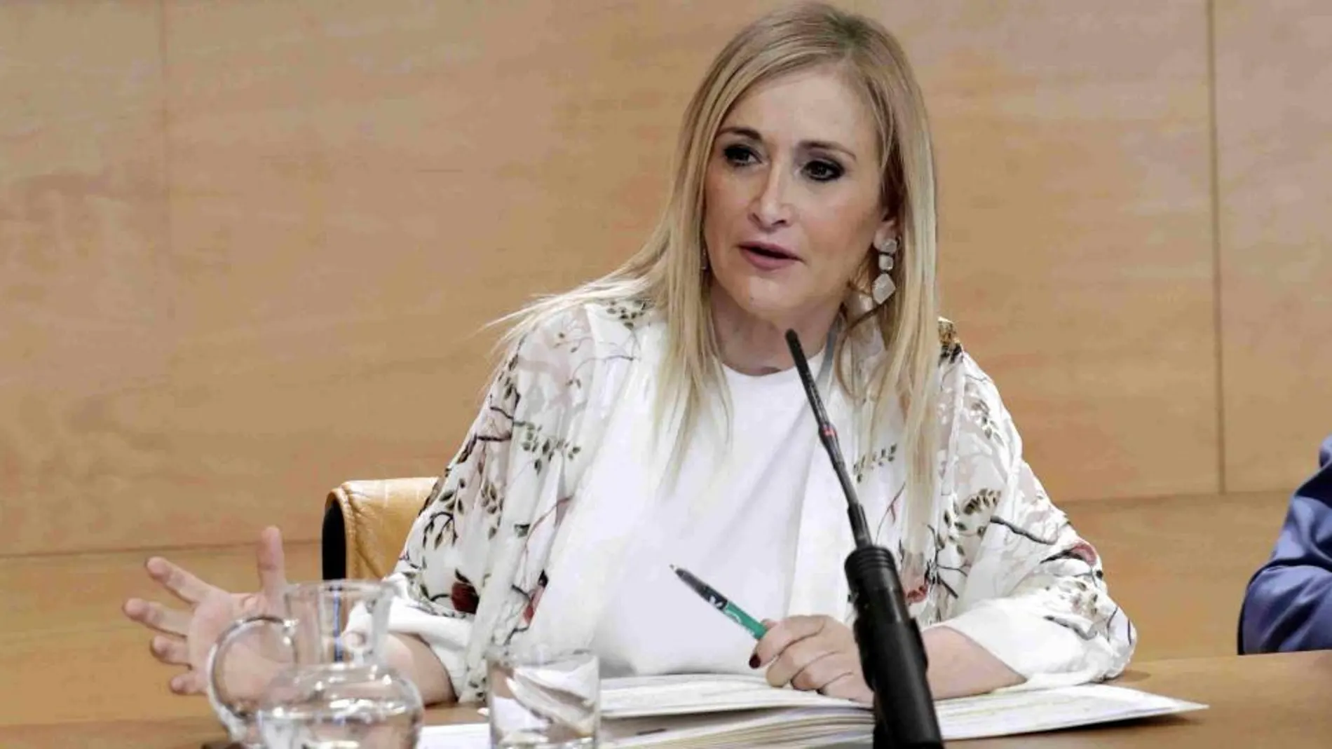 Cristina Cifuentes, en la rueda de prensa posterior a la reunión semanal del Consejo de Gobierno.