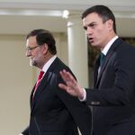 Mariano Rajoy y Pedro Sánchez, en una imagen de archivo.