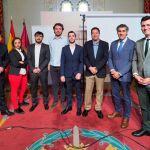 Presentación en la Diputación de Valladolid con la presencia del presidente de la Fundación y guionista, Guillermo Garabito, el codirector, David Vila, y el productor, Jorge Francés, entre otras autoridades
