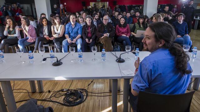 Reunión del Consejo Estatal de Podemos.