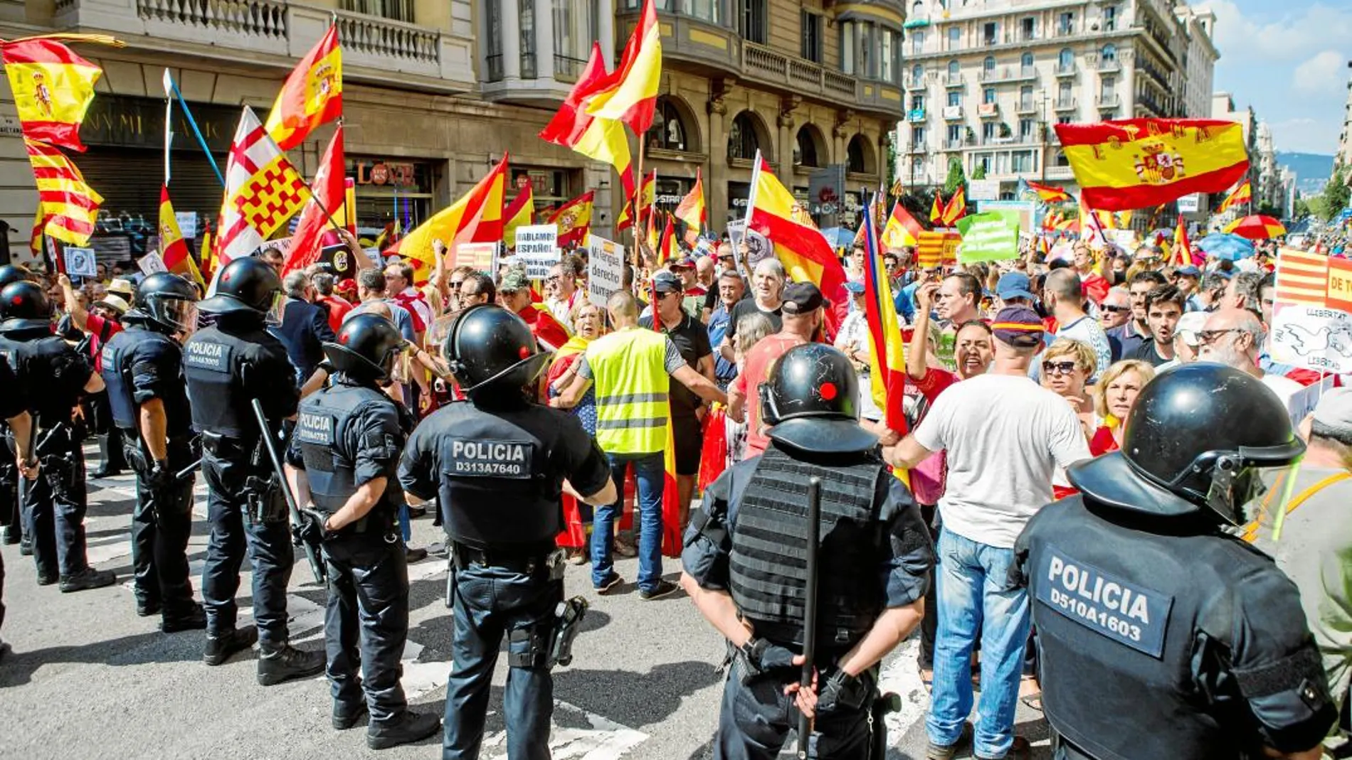 Barcelona que un grupo de independentistas obligó a cambiar de ubicación