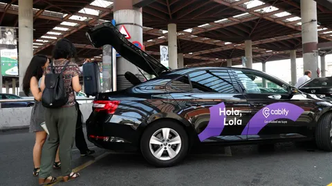 Un servicio de Cabify en Madrid