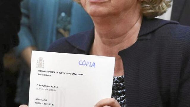 La ex consellera Rigau recibió ayer la notificación con el fallo del 9-N