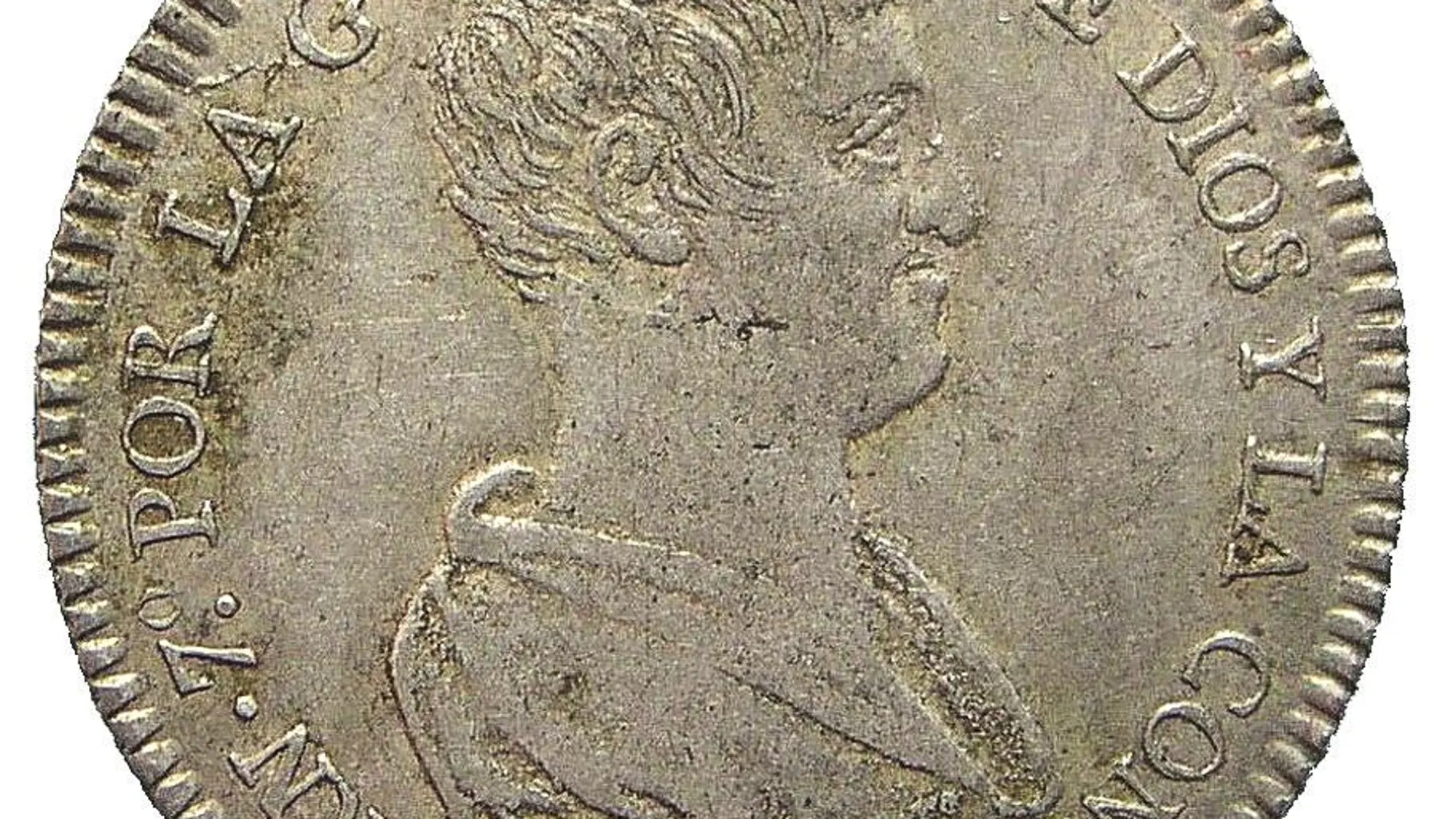Retrato numismático de Fernando VII