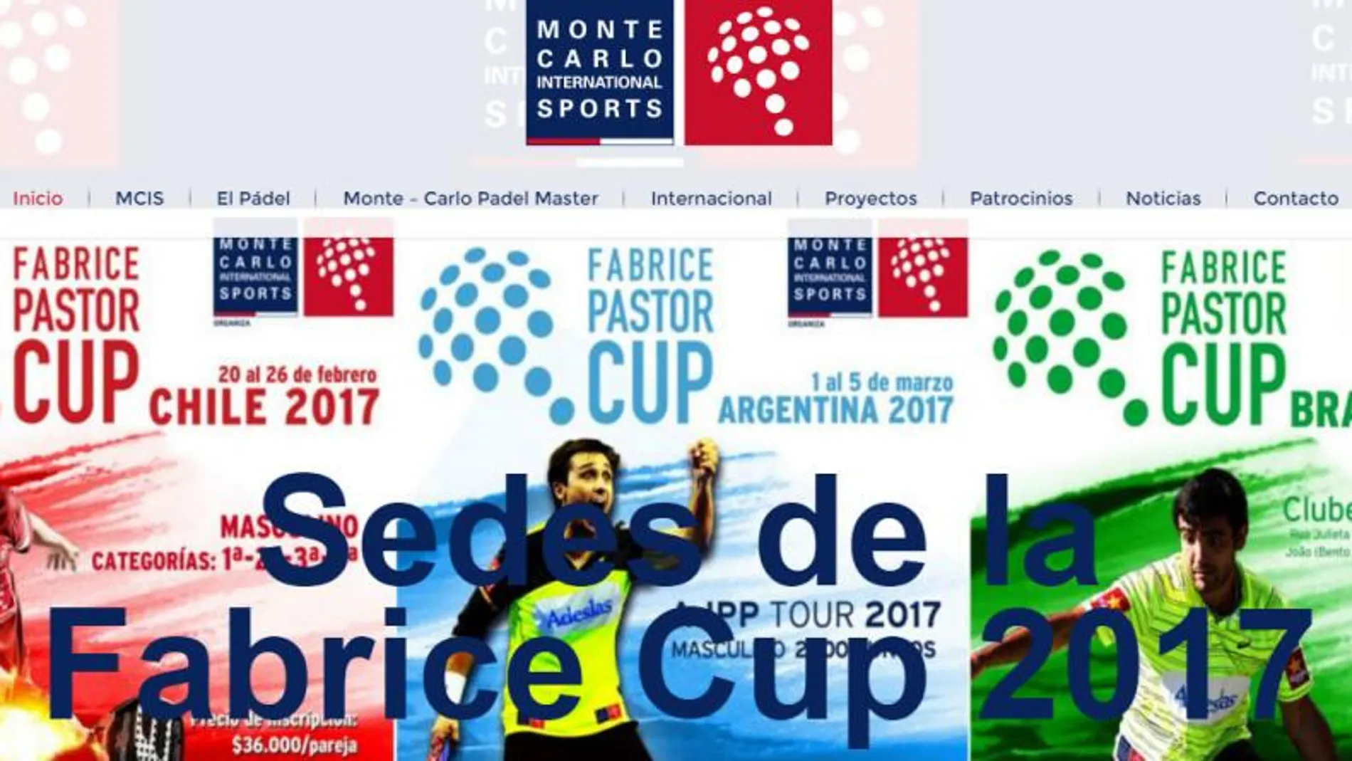 Nueva web Monte Carlo International Sports