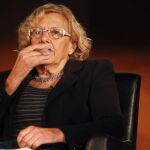 La alcaldesa de Madrid, Manuela Carmena, en un acto el viernes sobre «Cómo hacer Madrid una ciudad más amable para la infancia»