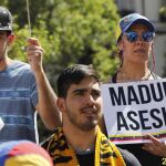 Concentración en Madrid en contra del Gobierno de Maduro