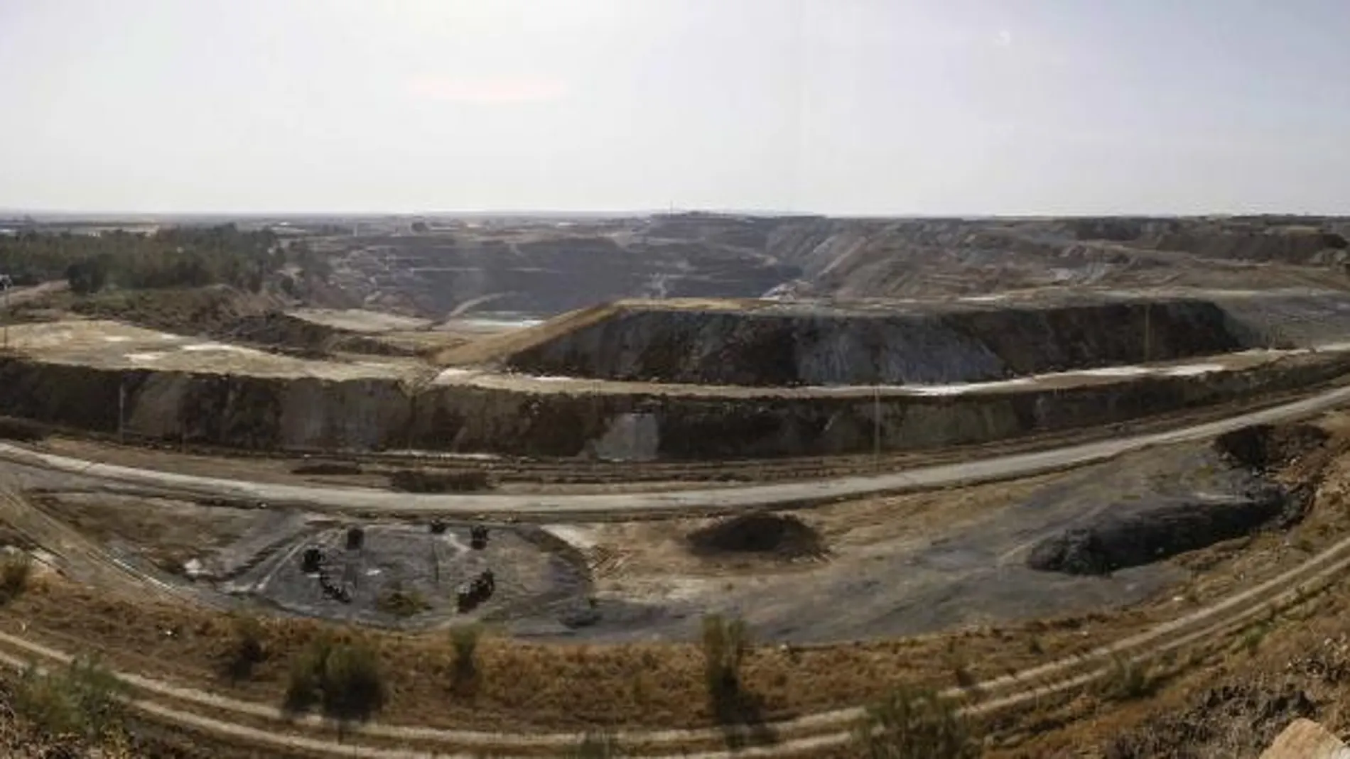 Vista de la sevillana mina de Aznalcóllar