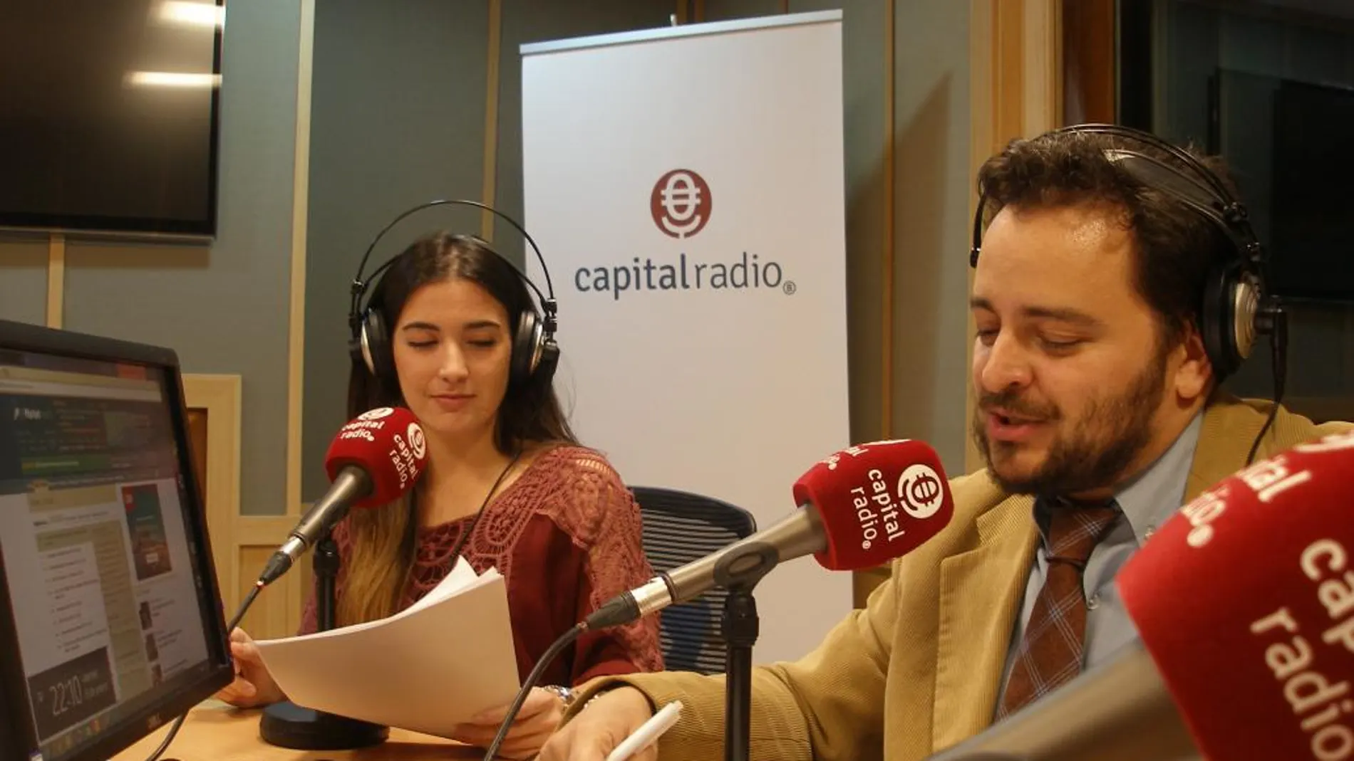David Felipe Arranz, durante la emisión de «El Marcapáginas»