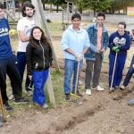 Eduardo Carazo durante la visita que hizo el pasado año al campo de trabajo de Atapuerca, en Burgos