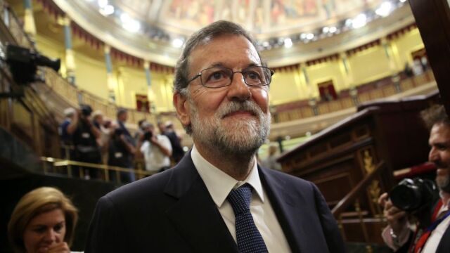 El presidente del Gobierno, Mariano Rajoy, en el Congreso