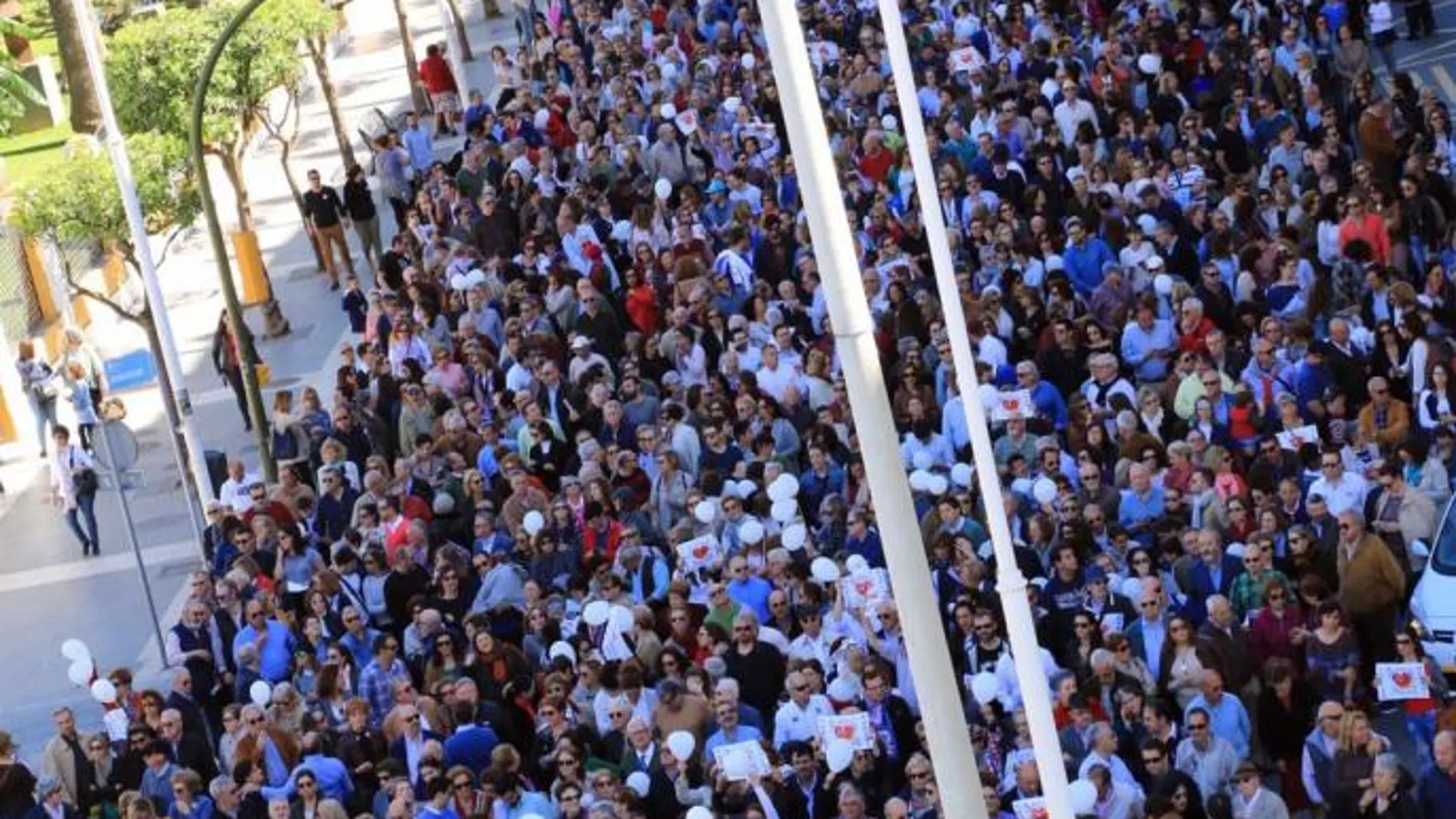 Manifestación de Huelva, que congregó a 6.000 personas