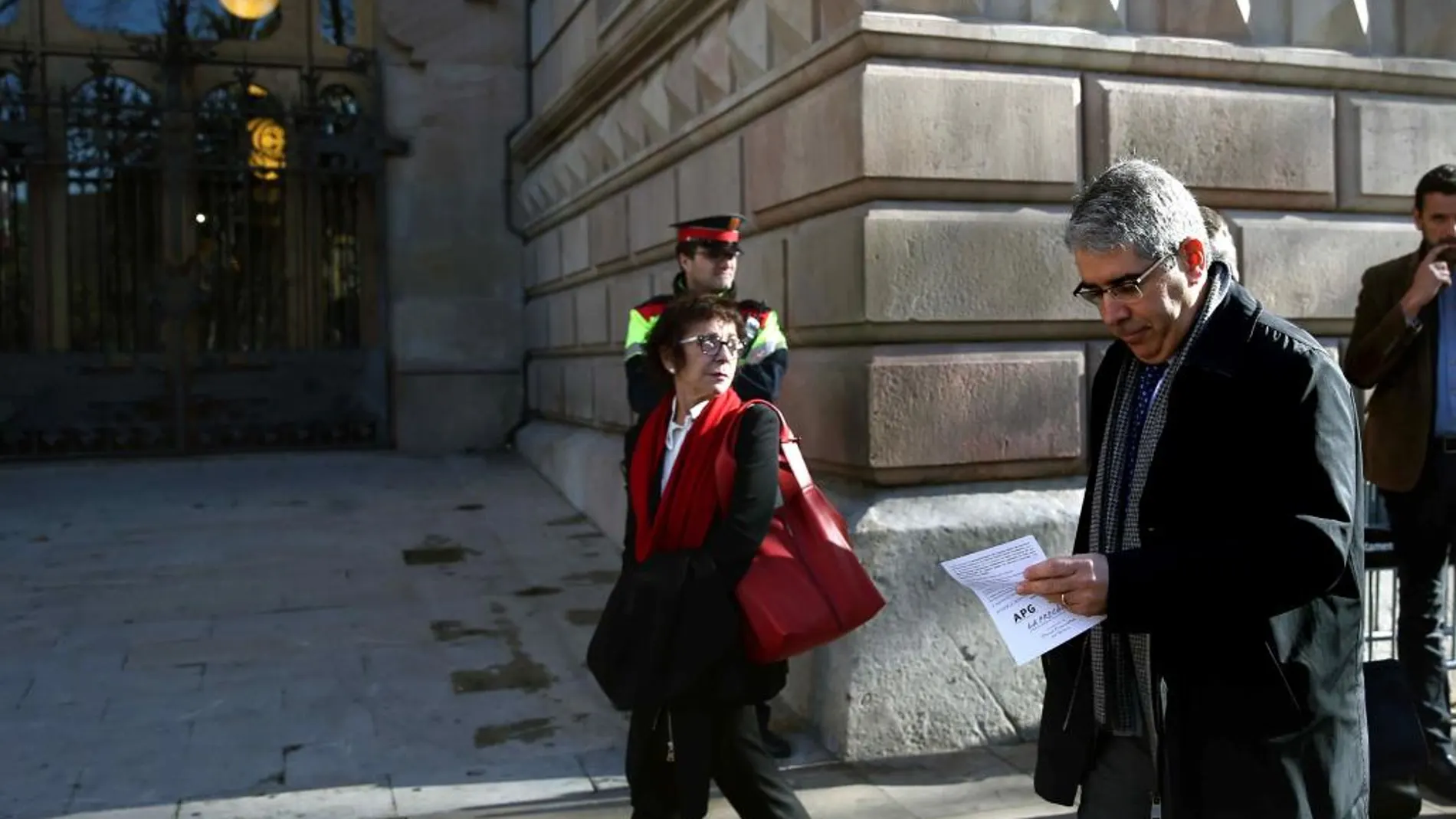 El exconseller de la Presidencia Francesc Homs llega a la sede del TSJCat donde se celebra la tercera jornada del juicio por la consulta independentista del 9N