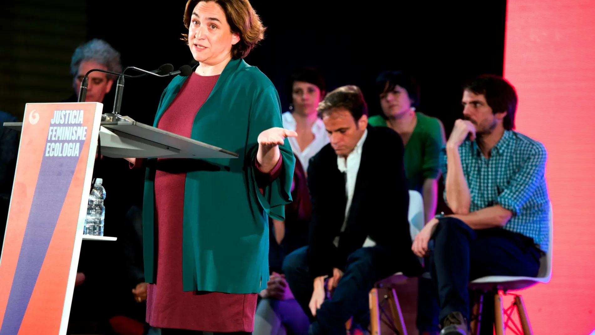 La alcaldesa de Barcelona, Ada Colau, en un acto celebrado la pasada semana