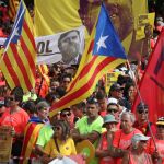 Manifestación independentista reclama la libertad de Junqueras