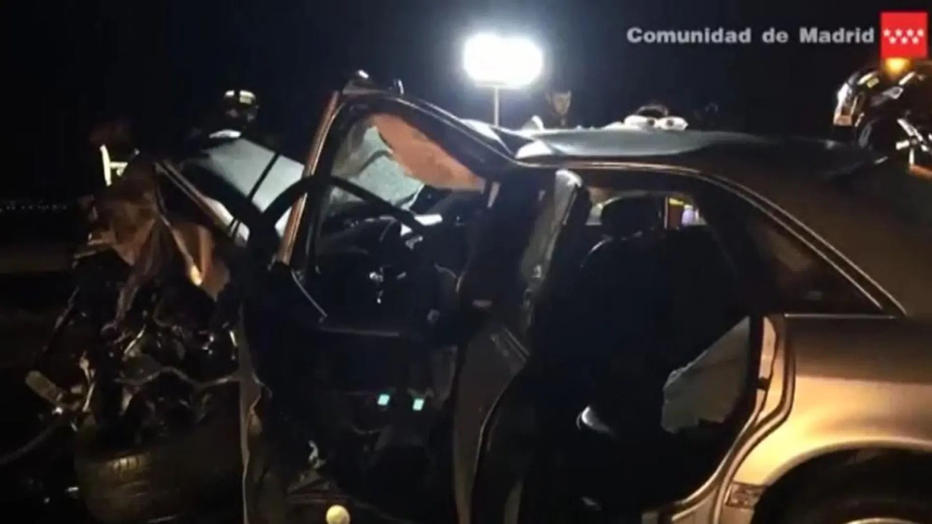 Imagen de uno de los accidentes mortales en Madrid
