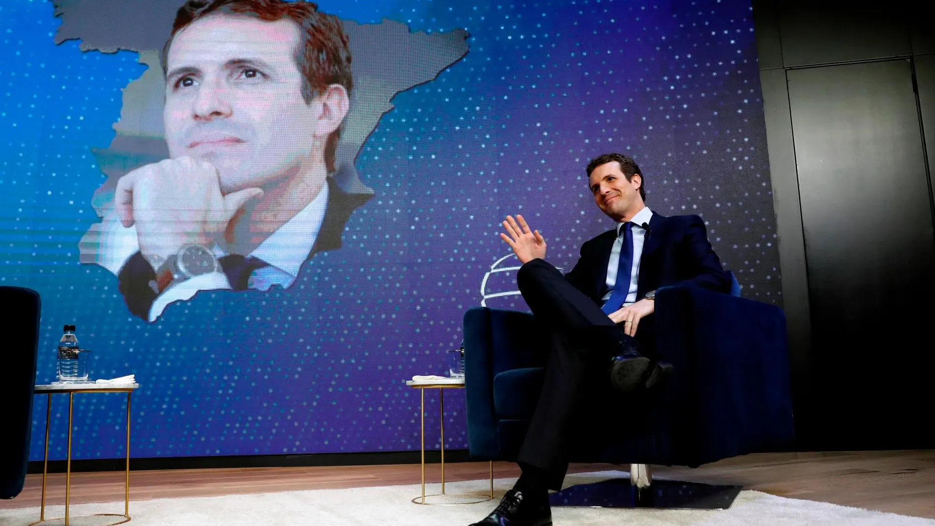 El presidente del PP, Pablo Casado