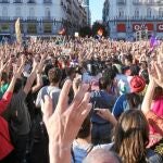 El 15M ha vuelto hoy a la Puerta del Sol de Madrid