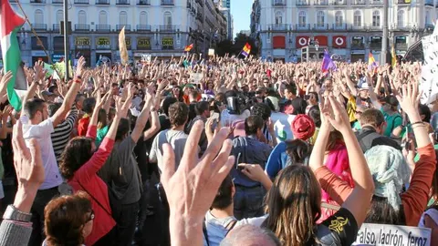 El 15M ha vuelto hoy a la Puerta del Sol de Madrid