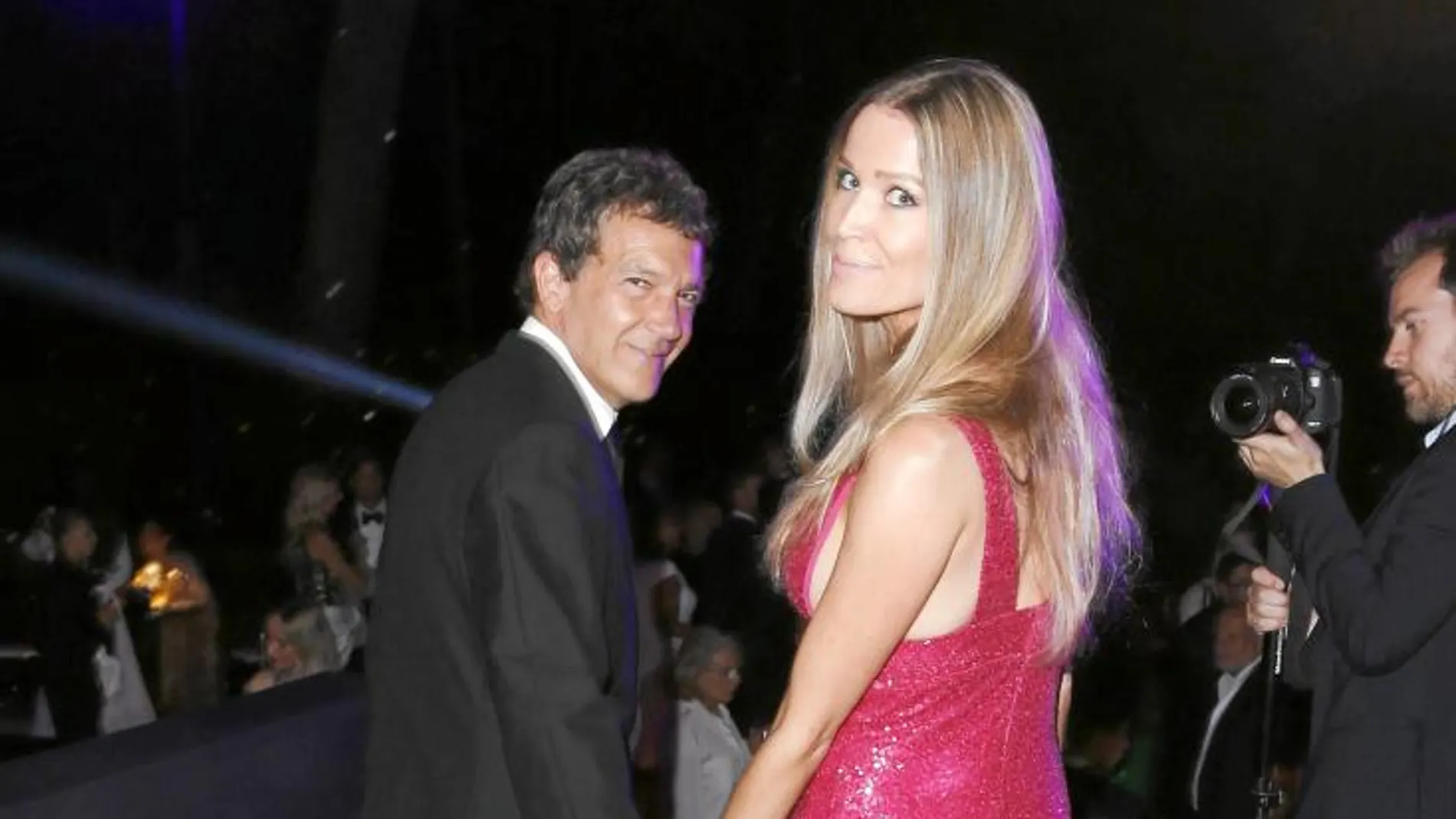 Antonio Banderas y Nicole Kimpel en la 68º edición del Festival de Cannes
