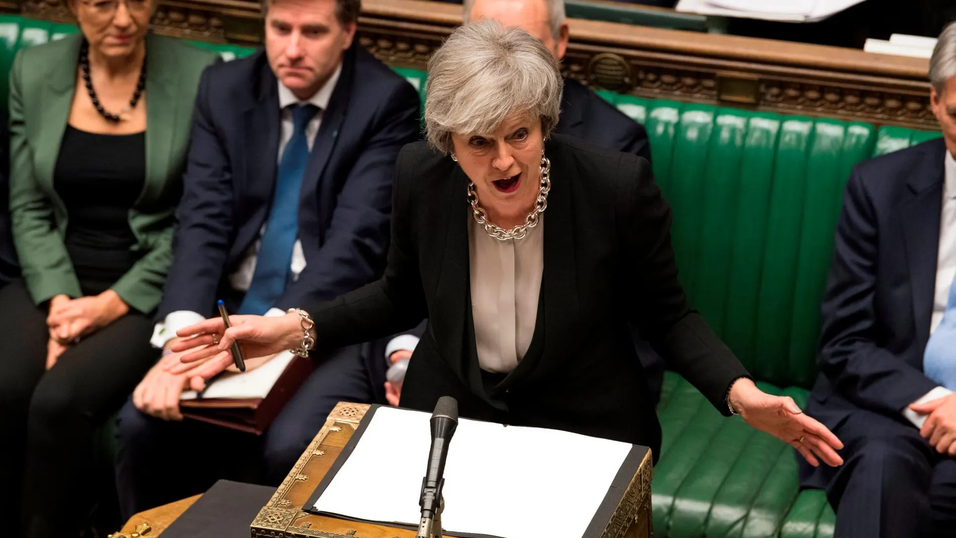Theresa May, en la Cámara de los Comunes / Foto: Reuters