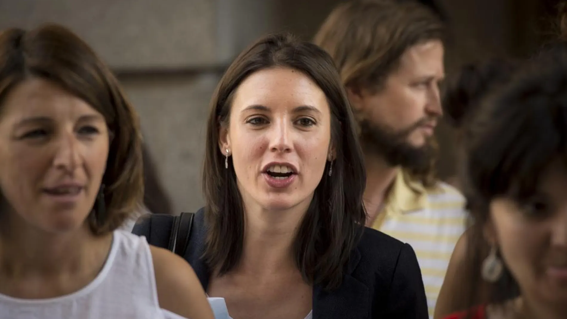 La portavoz parlamentaria de Unidos Podemos, Irene Montero.