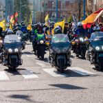 Cabecera del Desfile de Banderas de Pingüinos en Valladolid