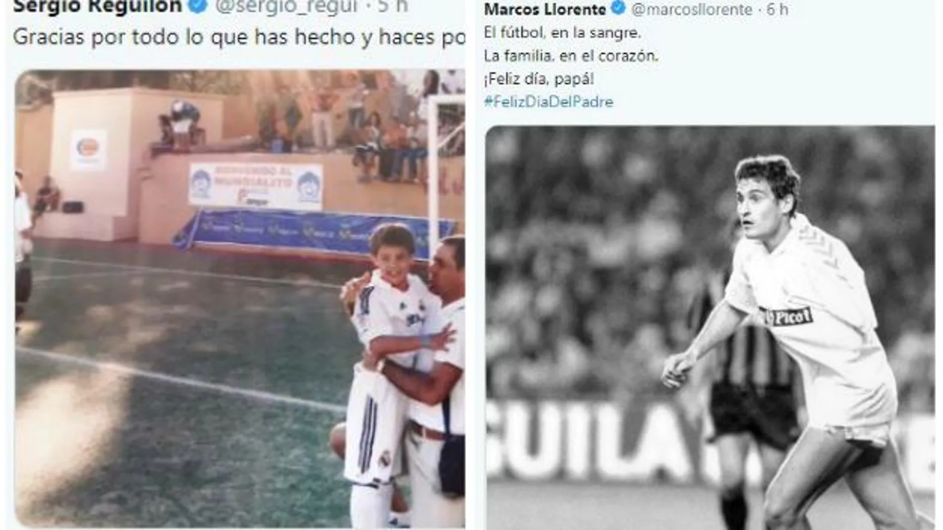 Los tuits de Sergio Reguilón y de Marcos Llorente