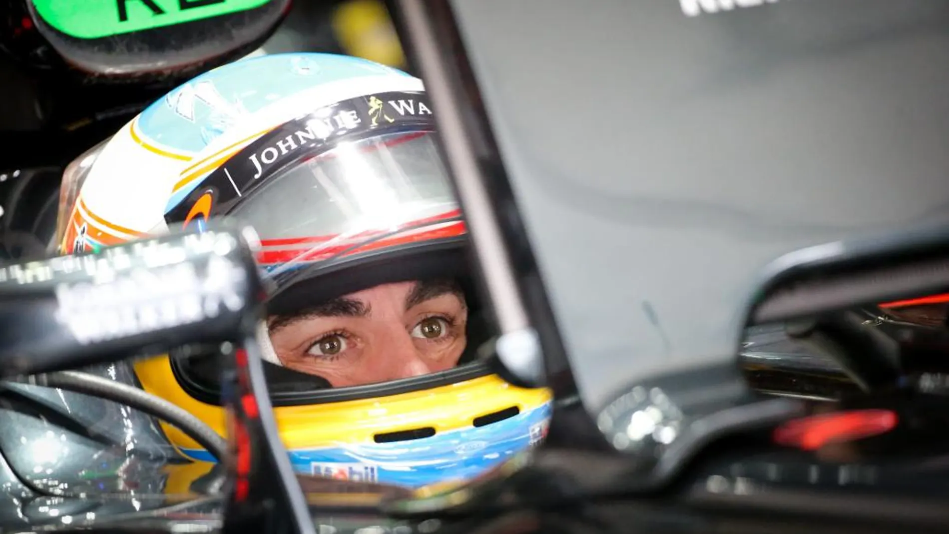 El piloto español de Fórmula Uno Fernando Alonso (McLaren-Honda)