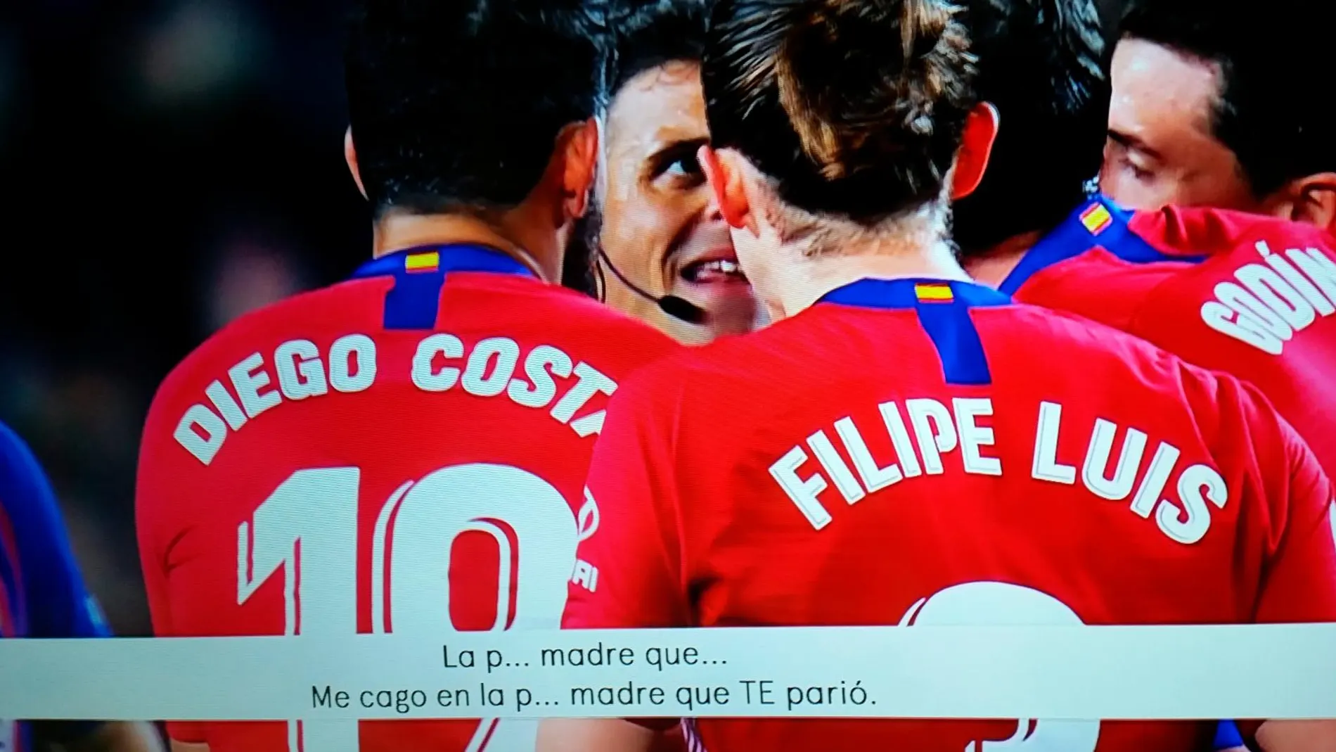 "Que TE parió"o "que ME parió", ¿qué le dijo Diego Costa al árbitro en la expulsión?