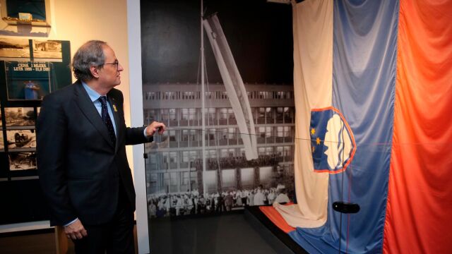 El president Quim Torra durante su visita oficial a Eslovenia en diciembre.