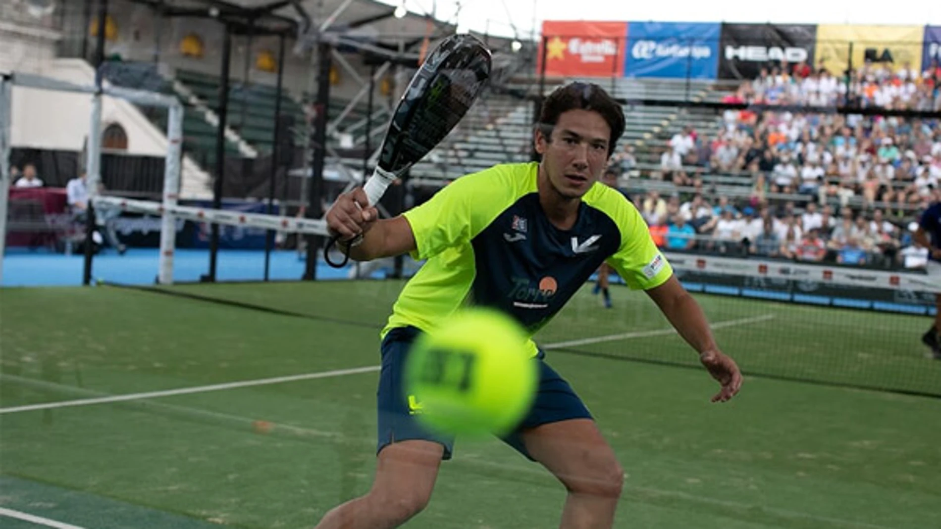 Uri Botello, en el partido de cuartos de final