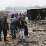 Inmigrantes en el campo de Calais