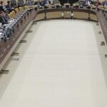 Vista general de la reunión de la coalición liderada por Estados Unidos en la lucha contra el Estado Islámic