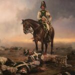 Rafael de Llanza, jefe de batallón del Regimiento José Napoleón, en la batalla de Borodinó. © Augusto Ferrer-Dalmau