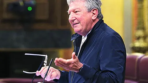 El diputado de Nueva Canarias, Pedro Quevedo, ayer en el Congreso