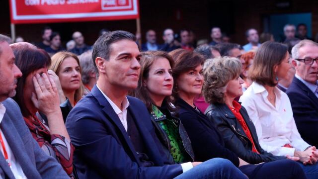En la reunión del Comité Federal en Fuenlabrada que se celebró a puerta cerrada, representantes del “sanchismo” en Andalucía tomaron la palabra para dejar patente su malestar con las listas andaluzas para el 2D / Foto: Ricardo Rubio-Europa Press