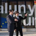 Carles Puigdemont, junto al Representante Permanente ante la Unión Europea, Amadeu AltafajEn Bruselas