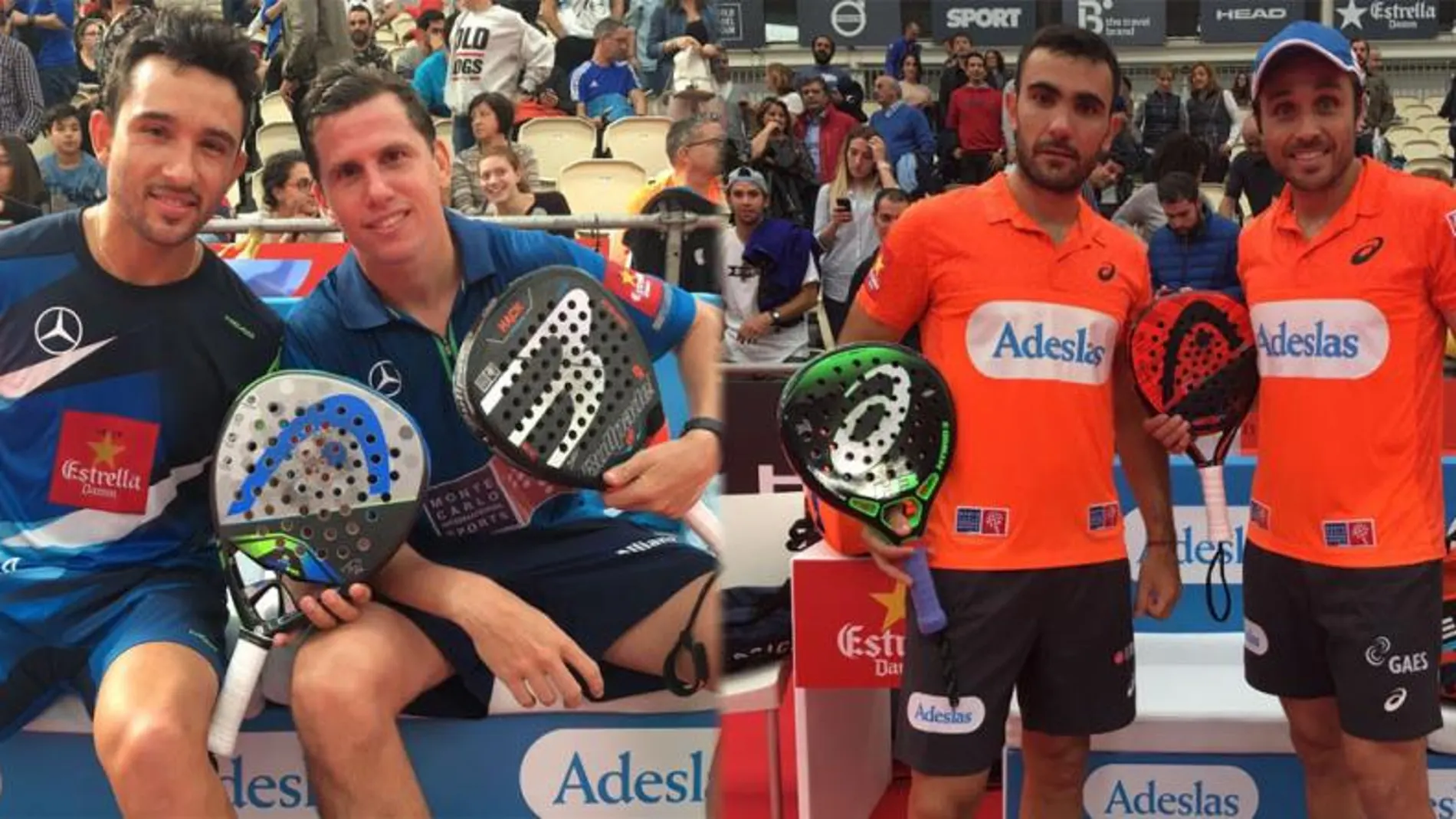 Protagonistas de la final masculina