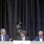 El president durante el acto de los «Cuatro Motores para Europa»