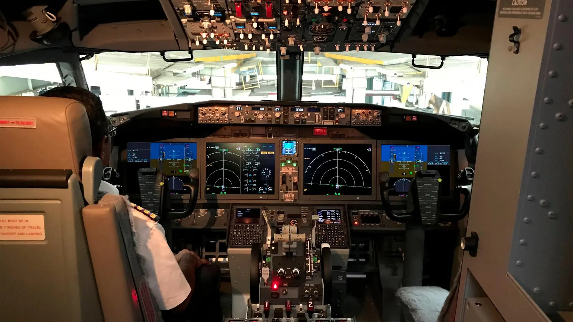 Cabina de un Boeing 737 Max