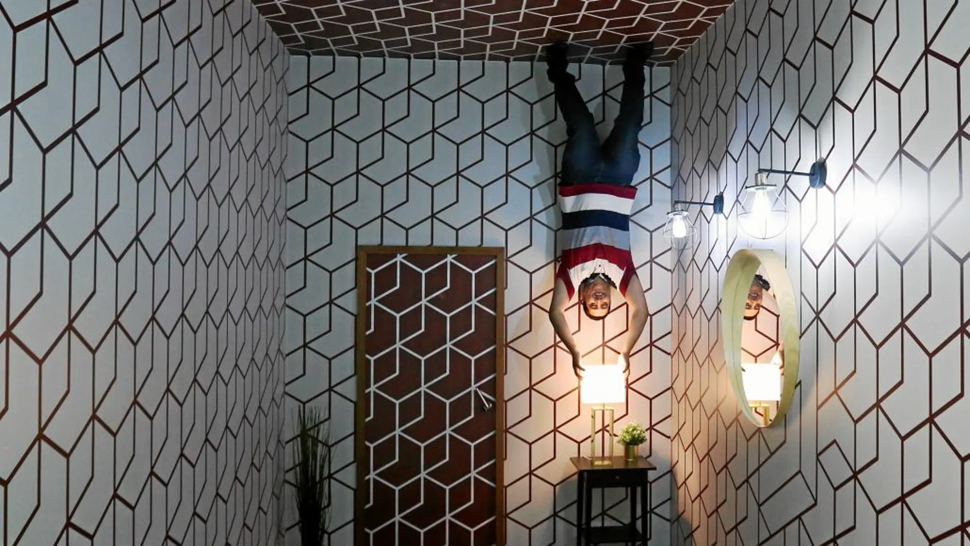 Una de las obras sobre las ilusiones ópticas que el nuevo museo de Dubái ofrece