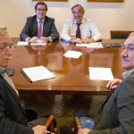 Garamendi y Rosell, representantes de las patronales, frente a Toxo y Álvarez, líderes sindicales