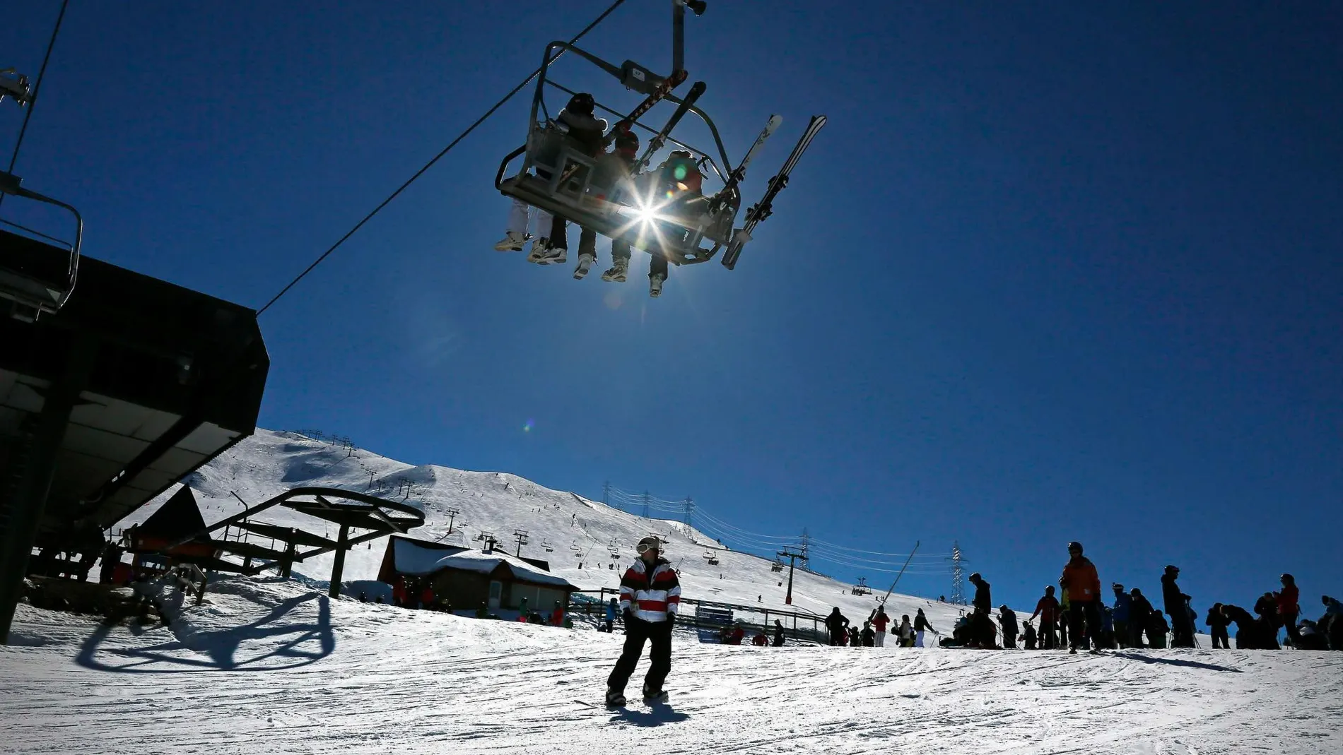 Vista de las pistas de la estación de Baqueira Beret (Lérida)