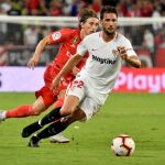 Mudo Vázquez con el Sevilla.