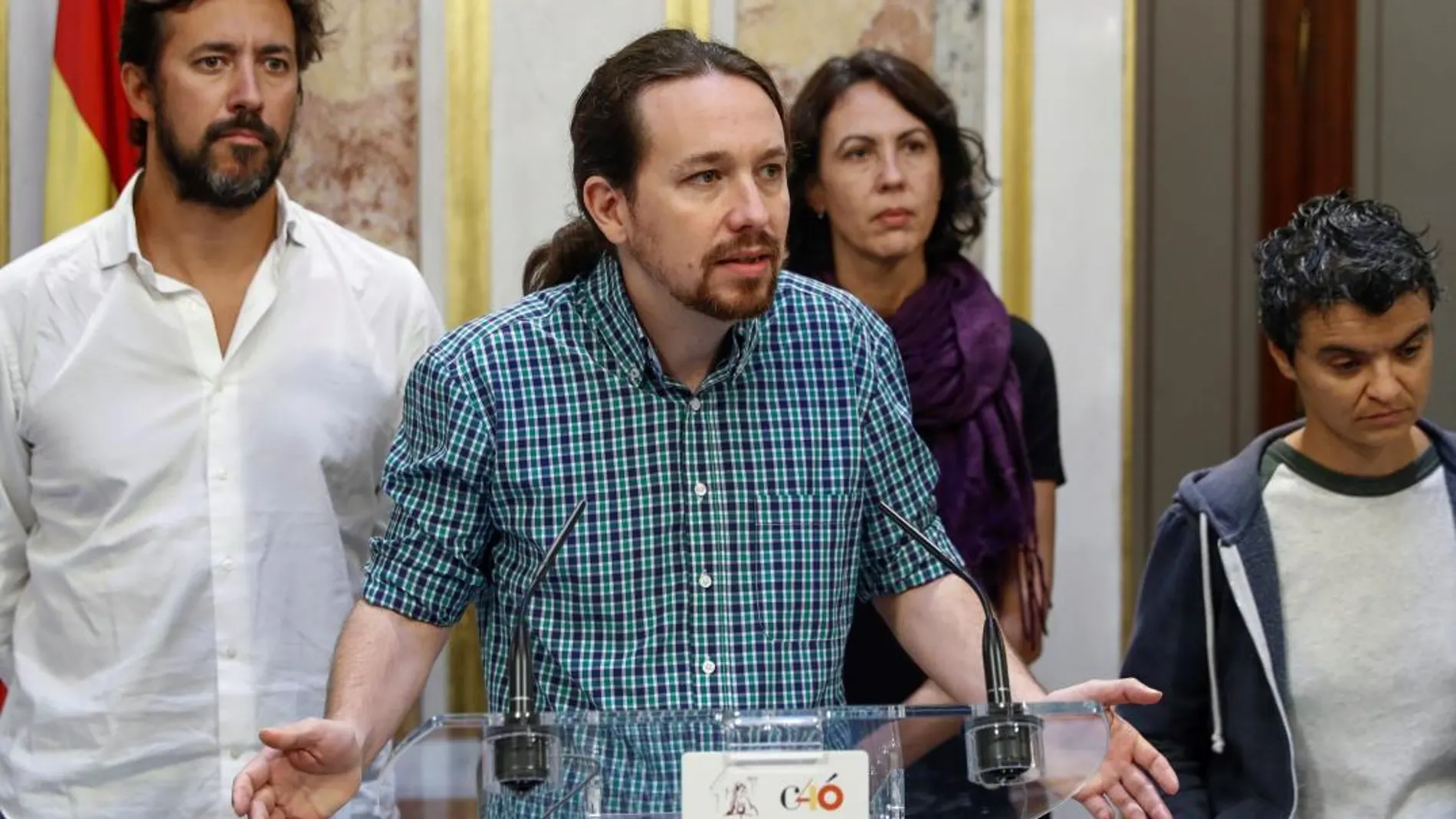 El líder de Podemos, Pablo Iglesias