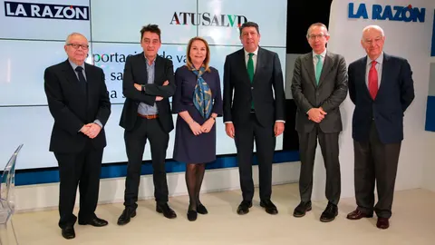 De izda a dcha., Julio Sánchez Fierro, Sergio Alonso, Cristina Contel, Manuel Vilches, José Antonio Vera e Ignacio Riesgo | Cristina Pastrano