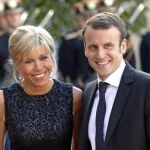 Brigitte Macron, junto a su pareja, Enmanuel Macron